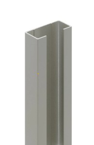 U profiel met gleuf van 23 - 30- 48 - 51 - 54 mm lengte 210 cm variabele hoek